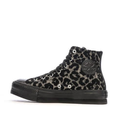 Sneakers Chuck Taylor All Star Eva Lift Platform Leopard Textile Noir