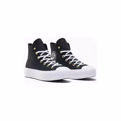 Sneakers Chuck Taylor All Star Lift Platform Star Studded Toile Noir