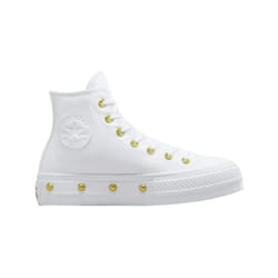 Sneakers Chuck Taylor All Star Lift Platform Star Studded Coton Blanc