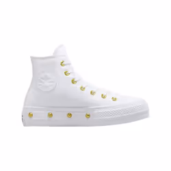 Sneakers Chuck Taylor All Star Lift Platform Star Studded Coton Blanc