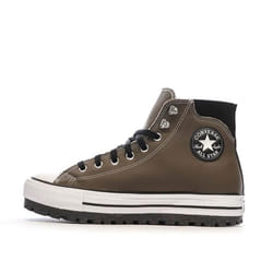 Chaussures Converse Chuck Taylor All Star City Trek Wp Hi pour Homme - Marron - Cuir - Lacets