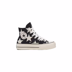 Converse modèle Chuck Taylor All Star Lift Platform Large Star Noir