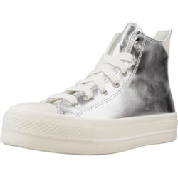 Converse modèle Chuck Taylor All Star Lift Platform Metallic Argent