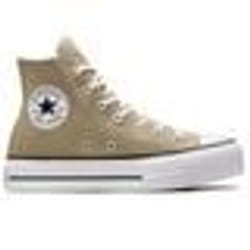 Chaussures Femme Converse Chuck Taylor All Star Lift - Marron - Lacets - Textile