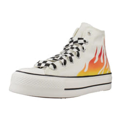 Converse modèle Chuck Taylor All Star Lift Platform Flames Blanc