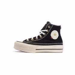 Sneakers Compensées Ctas Lift Hi Egret Textile Noir