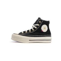 Sneakers Compensées Ctas Lift Hi Egret Textile Noir
