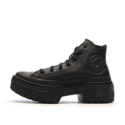Baskets Noires Femme Converse Leather