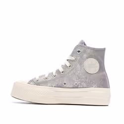 Converse modèle Chuck Taylor All Star Lift Platform Suede Shimmer Hi Violet - 40