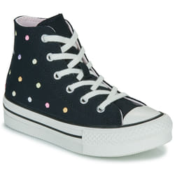 Converse modèle Chuck Taylor All Star Lift Embroidered Polka Dots Platform Noir