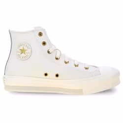 Converse modèle Chuck Taylor All Star Eva Lift Leather+gold Blanc