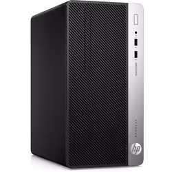 HP ProDesk 400 G6 9500 Micro Tower 8Go 512Go SSD Win10 Pro PC Noir, Argent