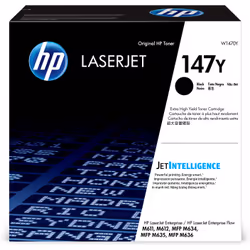 HP Toner noir extra grande capacité LaserJet authentique 147Y, 42000 pages, Noir, 1 pièce(s)