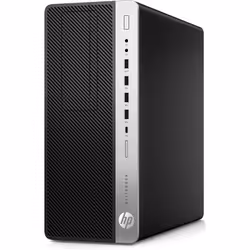 HP EliteDesk 800 G5 9500 Tower 8Go 256Go SSD Win10 Pro PC Noir