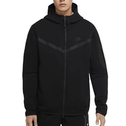 Veste de survêtement - Nike - TECH FLEECE FULL ZIP HOODIES - Noir - Capuche à 4 panneaux - Poche zippée