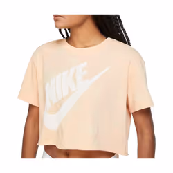T-shirt Crop Top Femme Nike Wash Futura - Orange - Coupe crop top - Manches courtes