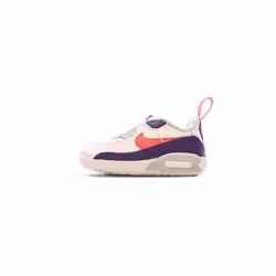 Baskets Blanches/Violet Garçon Nike Max 90