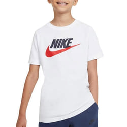 T-shirt enfant NIKE Futura Icon Blanc - Coton - Manches courtes - Col arrondi
