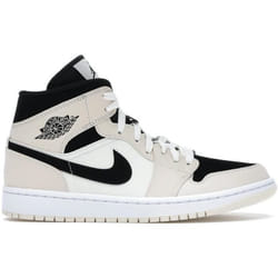 Baskets Air Jordan 1 Barely - NIKE - Femme - Cuir - Beige - Orange