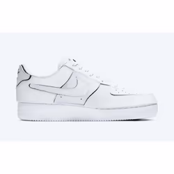 Basket Air Force 1-1 - Nike - Blanc - Cuir - Mixte