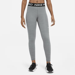 Legging taille mi-haute à empiècements en mesh Nike Pro pour femme - Gris