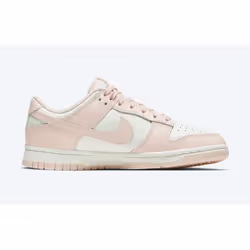 Basket Dunk Low - Nike - Rose - Cuir - Lacets - Adulte - Plat - Mixte