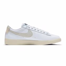 Baskets Nike Blazer Low Gris Femme da4934-400 - 36 1-2 - Cuir - Lacets - Plat
