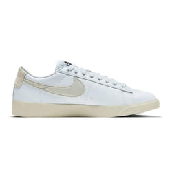 Baskets Nike Blazer Low Gris Femme da4934-400 - 36 1-2 - Cuir - Lacets - Plat