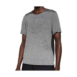Maillot de sport Homme Nike Pinnacle - Gris/Noir - Coupe classique - Col rond - Manches courtes