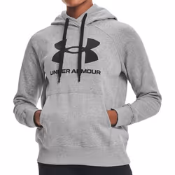 Sweat à capuche femme Under Armour avec logo Rival Fleece