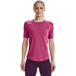 T-shirt femme - UNDER ARMOUR - Rush - Rose fuchsia - Matière intégrant des minéraux - Technologie Celliant