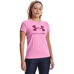 T-shirt femme - UNDER ARMOUR - Sportstyle Graphic - Rose - Coupe ample - Respirant