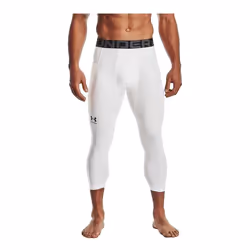 Legging de compression 3/4 Under Armour Heatgeat Blanc pour homme -Under Armour- Taille :S