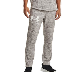 Jogging Homme - Under Armour - Rival Terry - Gris chiné - Taille élastique - Poches ouvertes