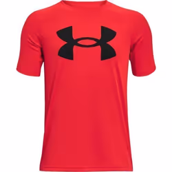 Maillot garçon - Under Armour - Tech Big Logo - Rouge/noir - Manches courtes - Respirant