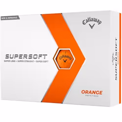 Boite de 12 Balles de Golf Callaway Supersoft Orange New
