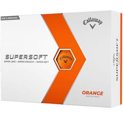 Boite de 12 Balles de Golf Callaway Supersoft Orange New