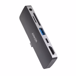 Anker A83620A1, USB 3.2 Gen 1 (3.1 Gen 1) Type-C, Gris, MicroSD (TransFlash), SD, 3,5mm, HDMI, USB 3.2 Gen 1 (3.1 Gen 1) Type ...