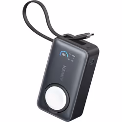 Power Bank - ANKER - MagGo - 10 000 mAh - Câble USB-C Intégré - Recharge rapide pour Apple Watch