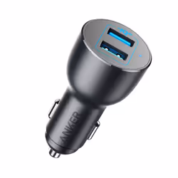 Anker PowerDrive III, Auto, Allume-cigare, Noir