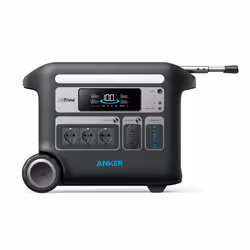 Anker SOLIX F2000, Phosphate de fer lithié (LiFePo4), Secteur, Solaire, 2000 Wh, 2280 W, 3 W, AC Output (Inverter Mode) 230V~ ...