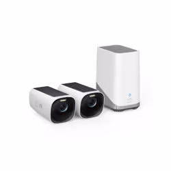 Eufy T88713W1, Caméra de sécurité IP, Extérieure, Sans fil, Mur, Noir, Blanc, Boîte