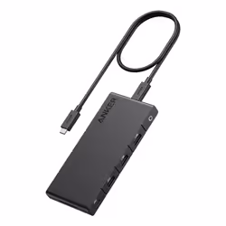 Anker 364, USB Type-C, HDMI, RJ-45, USB 2.0, USB 3.2 Gen 1 (3.1 Gen 1) Type-A, USB Type-C, SD, 5000 Mbit/s, 60 Hz, Noir