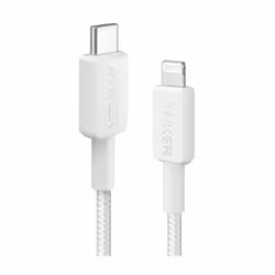 Anker A81B5G21, 0,9 m, USB C, Lightning, Mâle, Mâle, Blanc