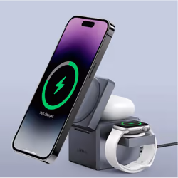 Anker Innovations Y1811G11 chargeur d'appareils mobiles Écouteurs, Smartphone, Smartwatch Noir Secteur, USB Recharge sans fil Charge rapide Intérieure
