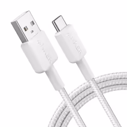 Anker 322, 1,8 m, USB A, USB C, 480 Mbit/s, Blanc