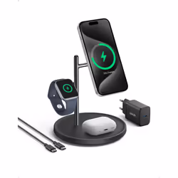 Anker MagGo Universel Noir USB Recharge sans fil Charge rapide Intérieure