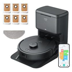Eufy Clean L60 Hybrid SES + 60-Tage-Staubbeutel robot aspirateur 0,29 L Sans sac Noir