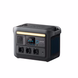 Anker Solix C800X, Secteur, Allume-cigare, Solaire, 768 Wh, Ultra Charge, 1200 W, Noir, Boutons