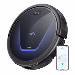 Eufy G50, Sans sac, Noir, Rond, 0,6 L, 55 dB, Chargement